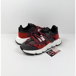 Size 46EU/13US - Versace Trigreca Black Red Sneakers NEW!